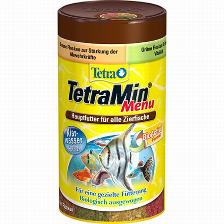 250 ml TetraMin Menü – Futtermix für Zierfische aus 4 verschiedenen Flockenfuttern