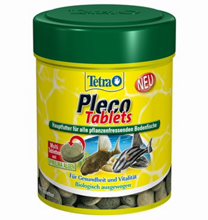 120 Tabletten Tetra Pleco Tablets – Abwechslungsreiche Ernährung für pflanzenfressende Bodenfische