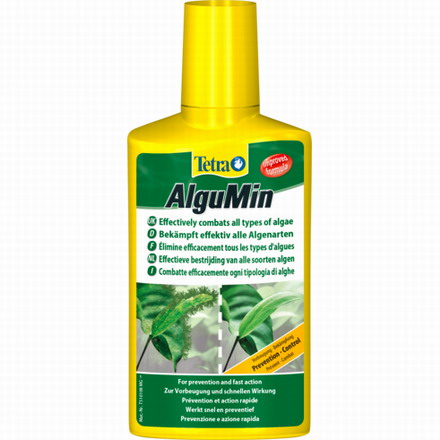 100 ml Tetra AlguMin mit natürlichem Anti-Algen Wirkstoff