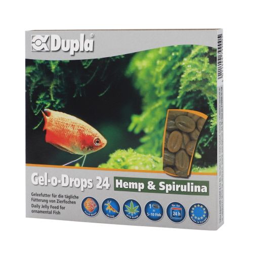 Dupla Gel-o-Drops 24 Hemp & Spirulina – Jellyfutter für die tägliche Fütterung von Zierfischen