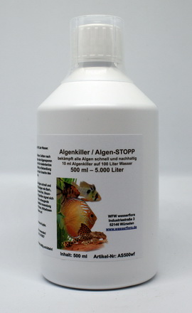 500 ml Algenkiller / Algen-STOPP für 5.000 Liter Aquarium-Wasser