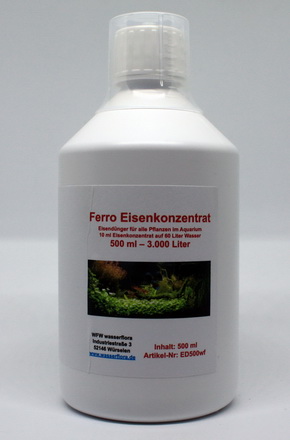 500 ml Ferro Eisenkonzentrat / Eisendünger für 3.000 Liter Wasser