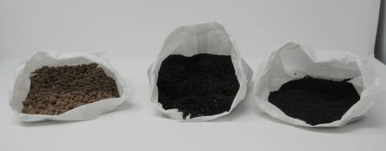 Schwarzer Bodengrund – für Flaschengarten Ø ca. 17 cm