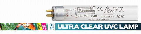Arcadia 6 Watt Ersatzleuchtmittel für UV-C Wasserklärer / UVC-Entkeimungslampe